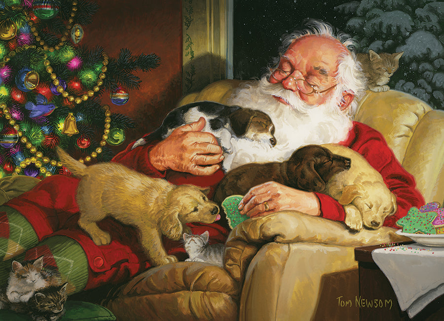 Santa's Quiet Time 1000 Piece Jigsaw Puzzle by Cobble Hill