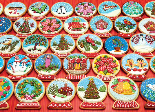 Snow Globe Cookies 1000 Piece Jigsaw Puzzle by Cobble Hill - 2