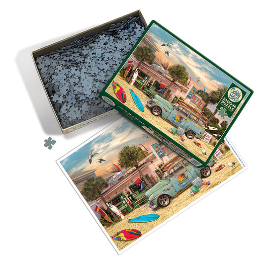 Surf Shack 1000 Piece Jigsaw Puzzle by Cobble Hill - 2