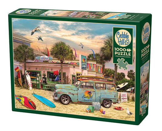 Surf Shack 1000 Piece Jigsaw Puzzle by Cobble Hill - 1