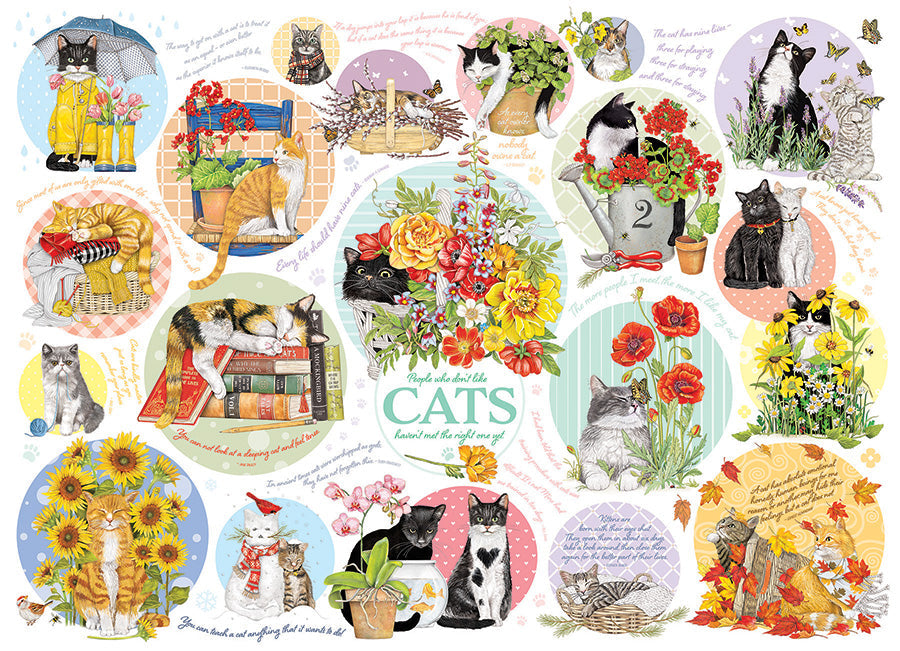 Cat Thoughts 1000 Piece Jigsaw Puzzle by Cobble Hill