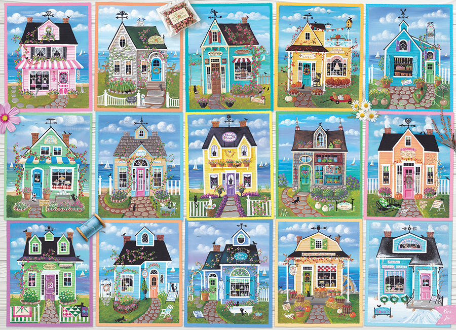 Seaside Shops 1000 Piece Jigsaw Puzzle by Cobble Hill