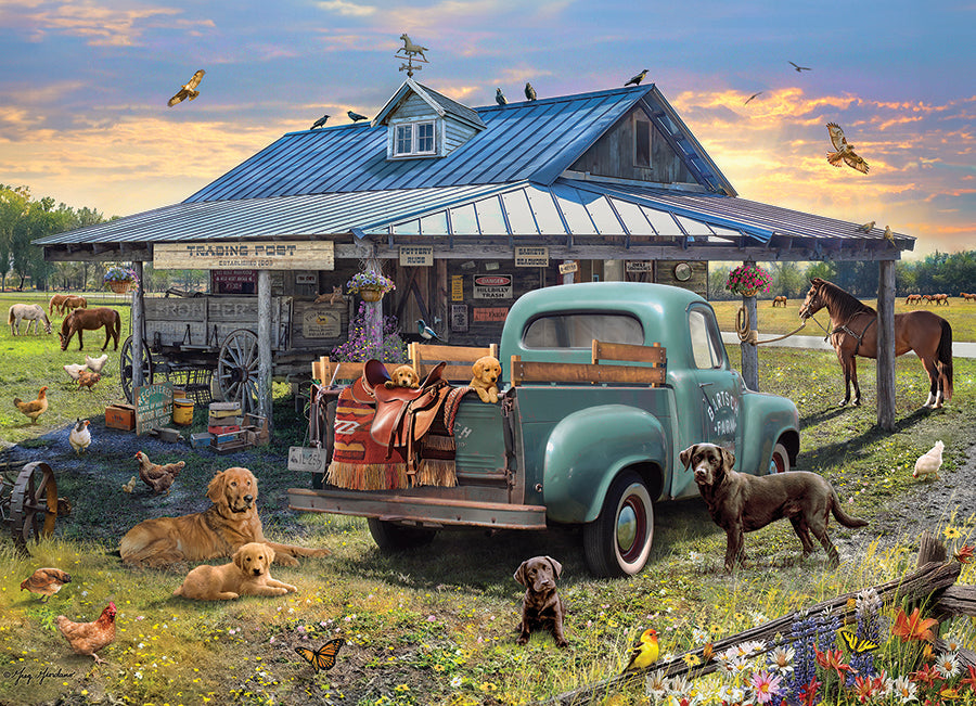 Trading Post 1000 Piece Jigsaw Puzzle by Cobble Hill