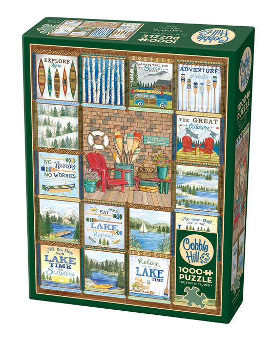 Lake Country 1000 Piece Jigsaw Puzzle by Cobble Hill - 1