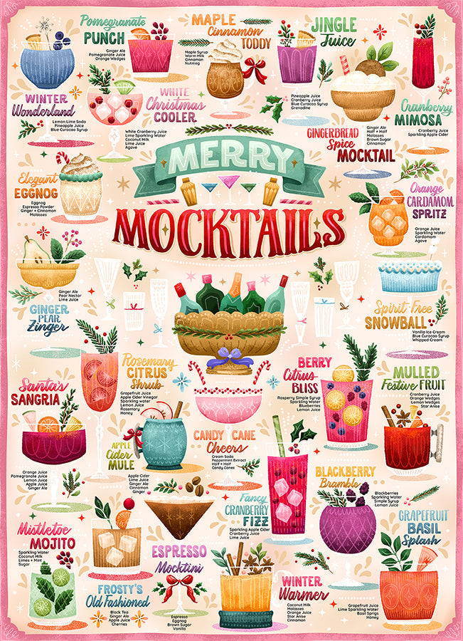 Merry Mocktails 1000 Piece Jigsaw Puzzle by Cobble Hill