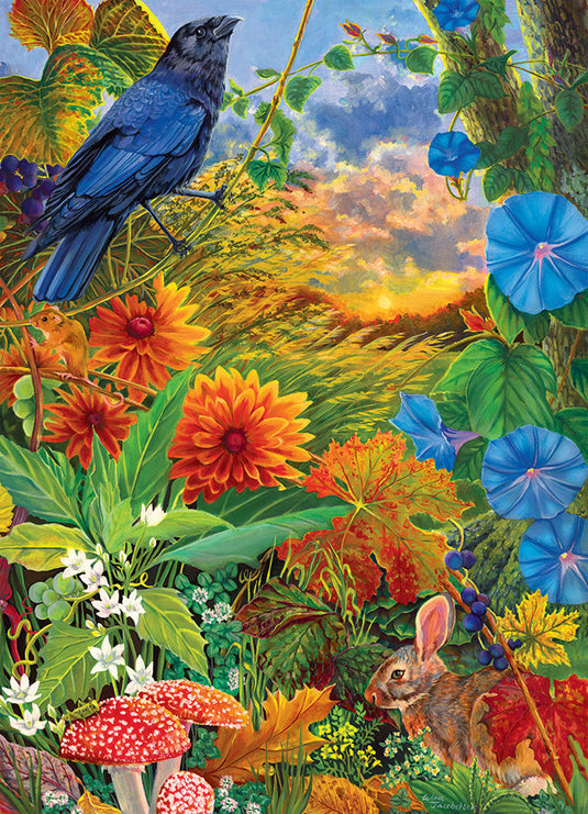 Woodland Gathering 1000 Piece Jigsaw Puzzle by Cobble Hill - 2