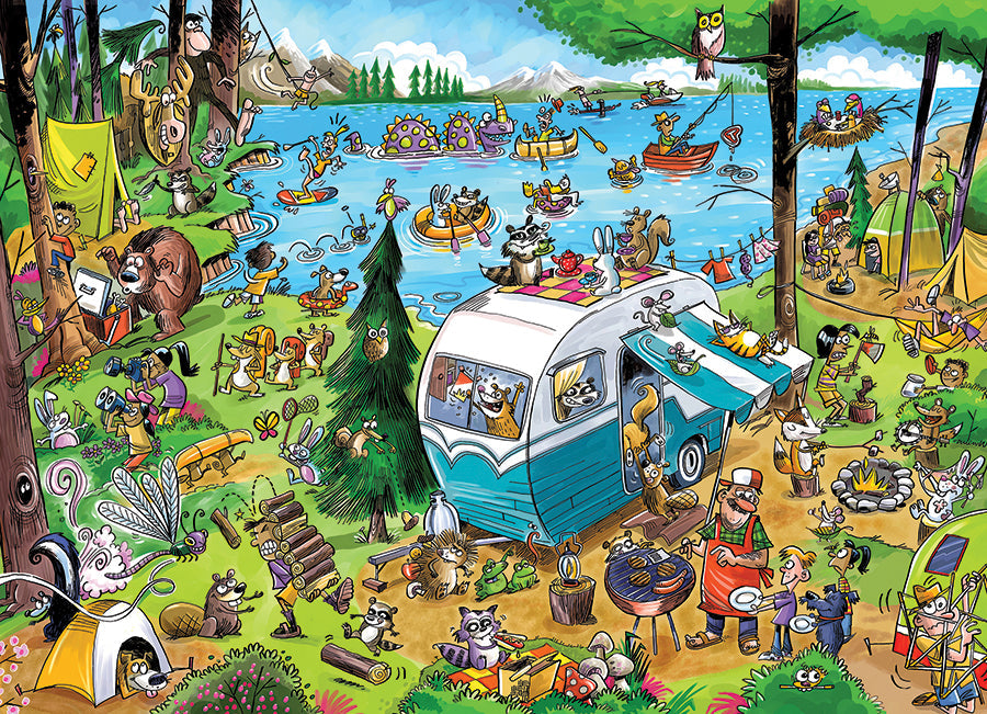 DoodleTown: Call of the Wild 1000 Piece Jigsaw Puzzle by Cobble Hill