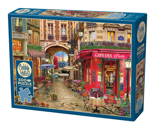 Café des Paris 500 Piece Jigsaw Puzzle by Cobble Hill