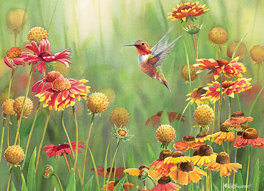 Rufous Hummingbird 500 Piece Jigsaw Puzzle by Cobble Hill