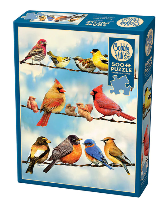 Birds on a Wire 500 Piece Jigsaw Puzzle by Cobble Hill