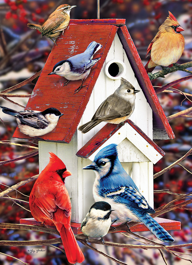 Winter Birdhouse 500 Piece Jigsaw Puzzle by Cobble Hill