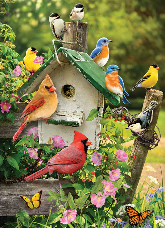 Summer Birdhouse 500 Piece Jigsaw Puzzle by Cobble Hill