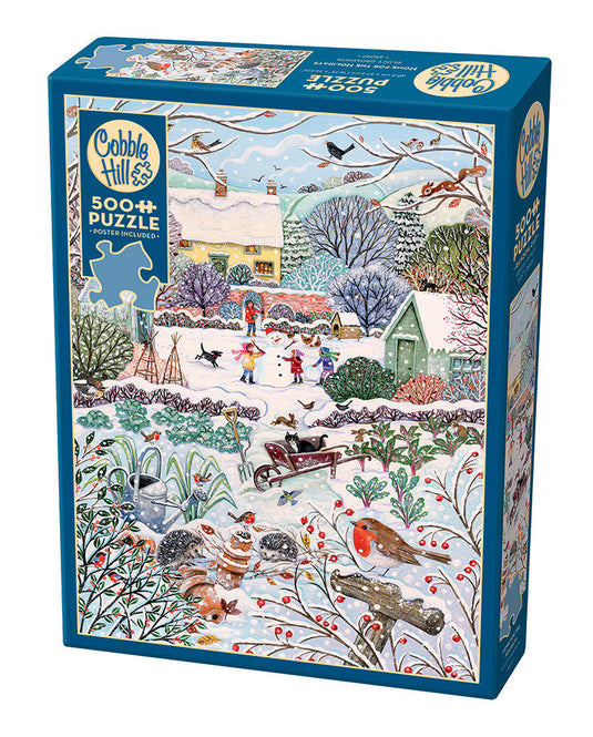 Winter Holidays 500 Piece Jigsaw Puzzle by Cobble Hill - 1