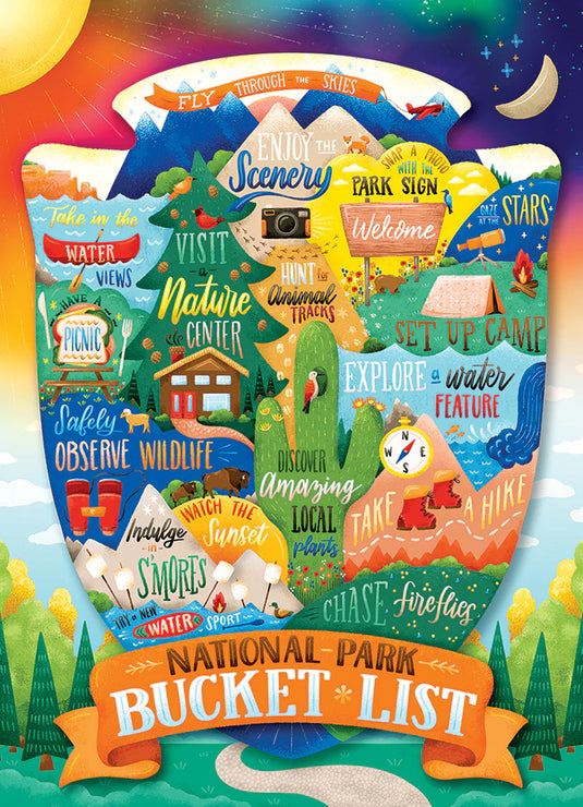 National Park Bucket List 500 Piece Jigsaw Puzzle by Cobble Hill