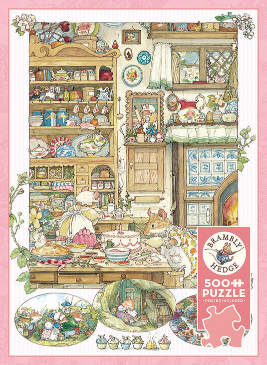 Brambly Hedge Picnic Preparations 500 Piece Jigsaw Puzzle by Cobble Hill - 1