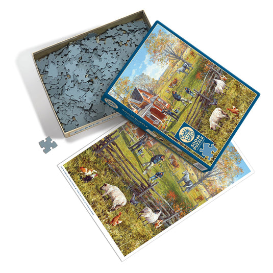 Young Family Farm 500 Piece Jigsaw Puzzle by Cobble Hill - 3