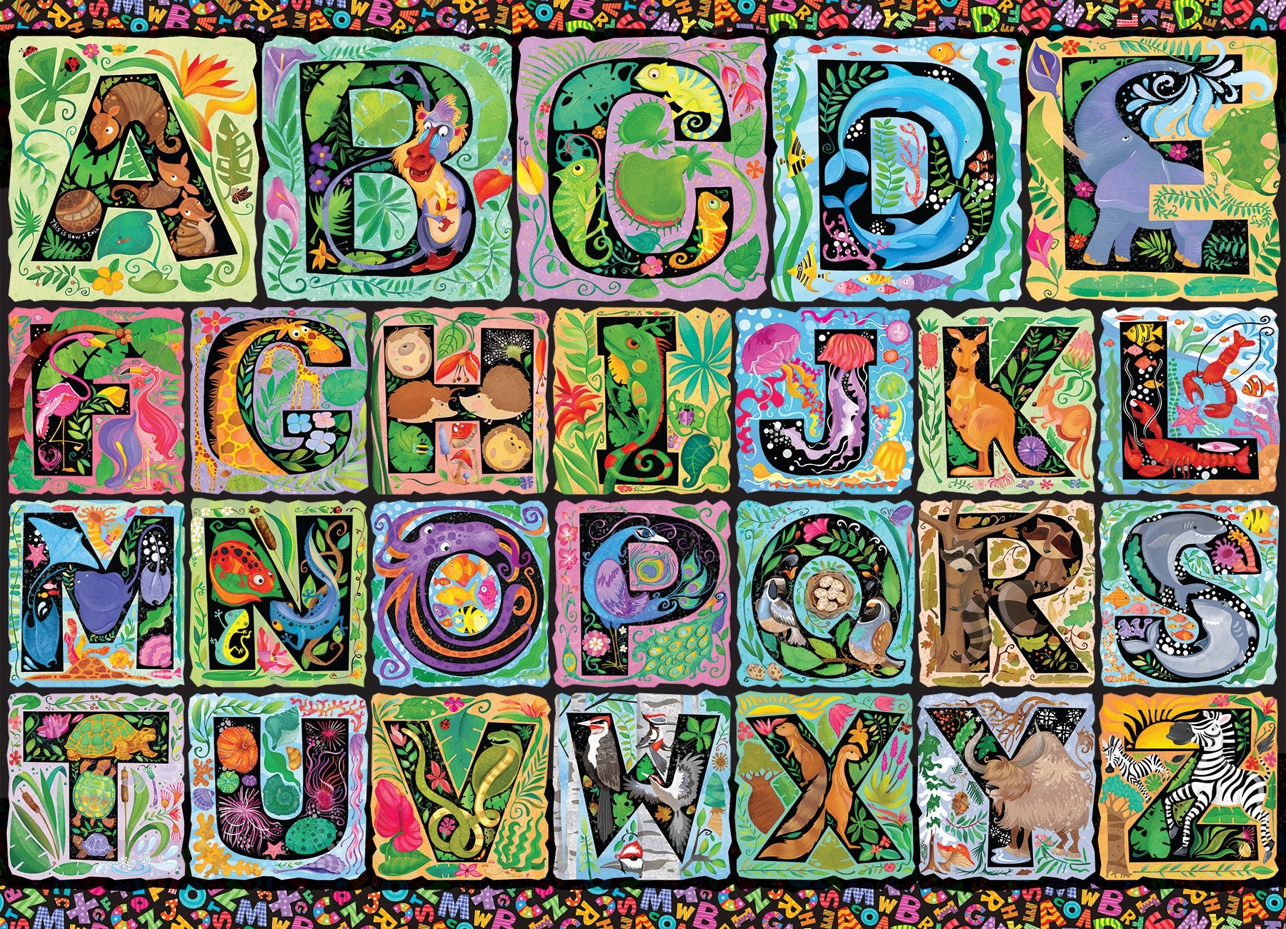A to Z 500 Piece Jigsaw Puzzle by Cobble Hill