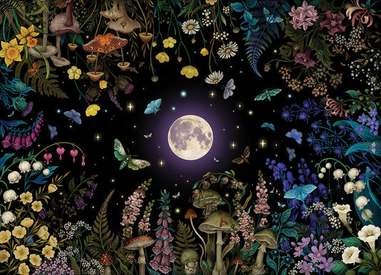 Night Garden 500 Piece Jigsaw Puzzle by Cobble Hill - 2