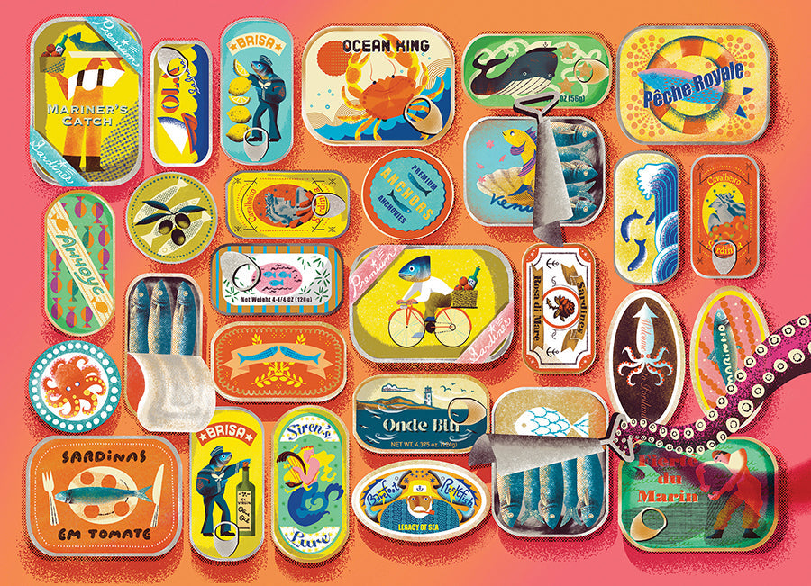 Sardines and Friends 500 Piece Jigsaw Puzzle by Cobble Hill