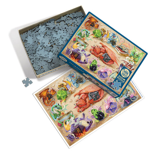 D20 Dragons 500 Piece Jigsaw Puzzle by Cobble Hill - 3