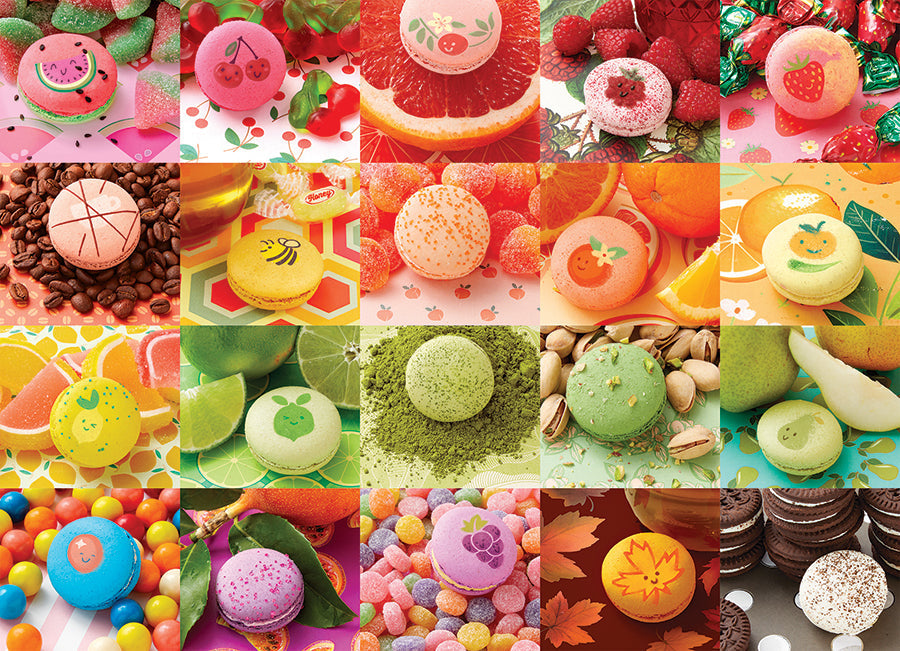 Nom Nom Macarons 500 Piece Jigsaw Puzzle by Cobble Hill