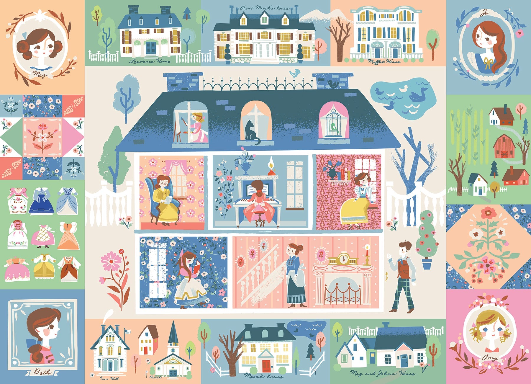 Little Women 500 Piece Jigsaw Puzzle by Cobble Hill