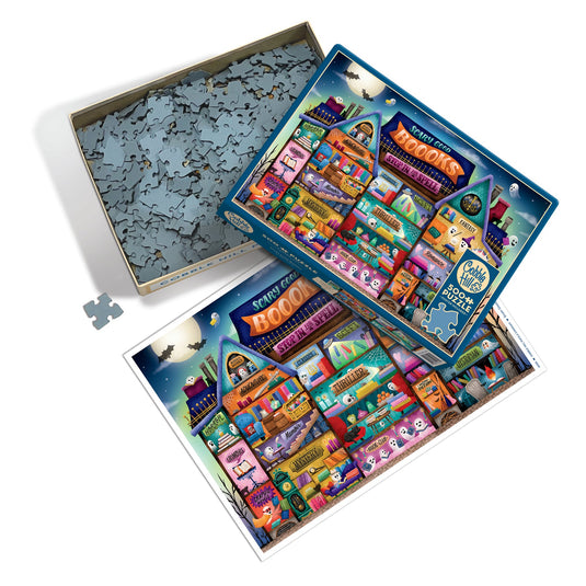 Scary Good Boooks 500 Piece Jigsaw Puzzle by Cobble Hill