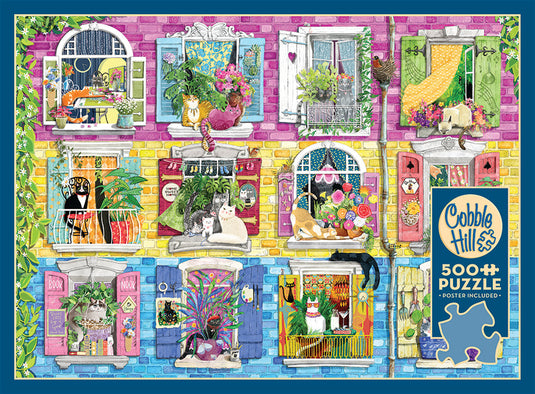 Living With Catitude 500 Piece Jigsaw Puzzle by Cobble Hill