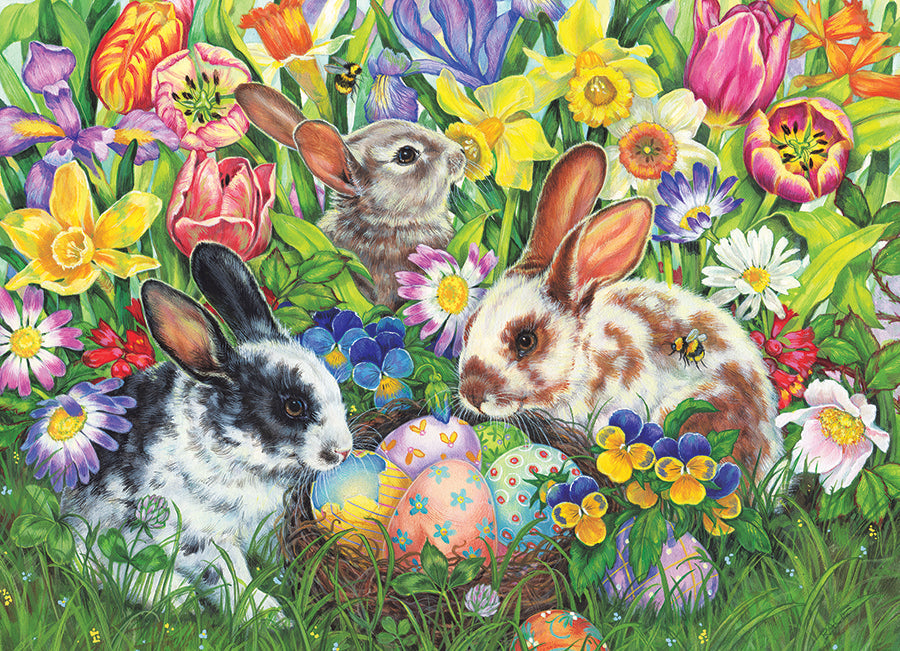 Easter Bunnies 350 (Family) Piece Jigsaw Puzzle by Cobble Hill