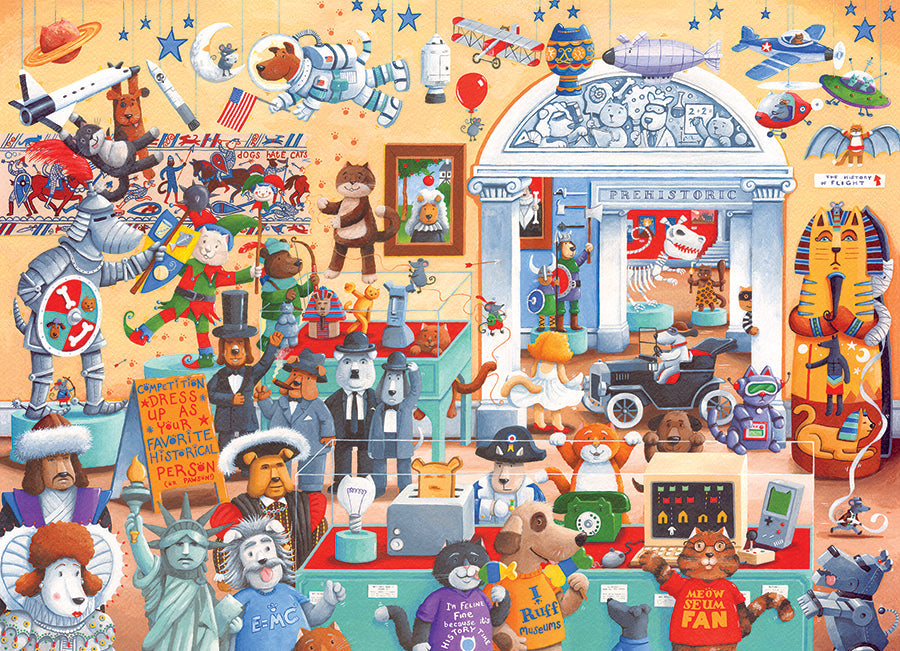 Cats and Dogs Museum 350 (Family) Piece Jigsaw Puzzle by Cobble Hill