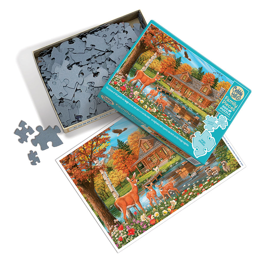 Cottage Pond 350 (Family) Piece Jigsaw Puzzle by Cobble Hill