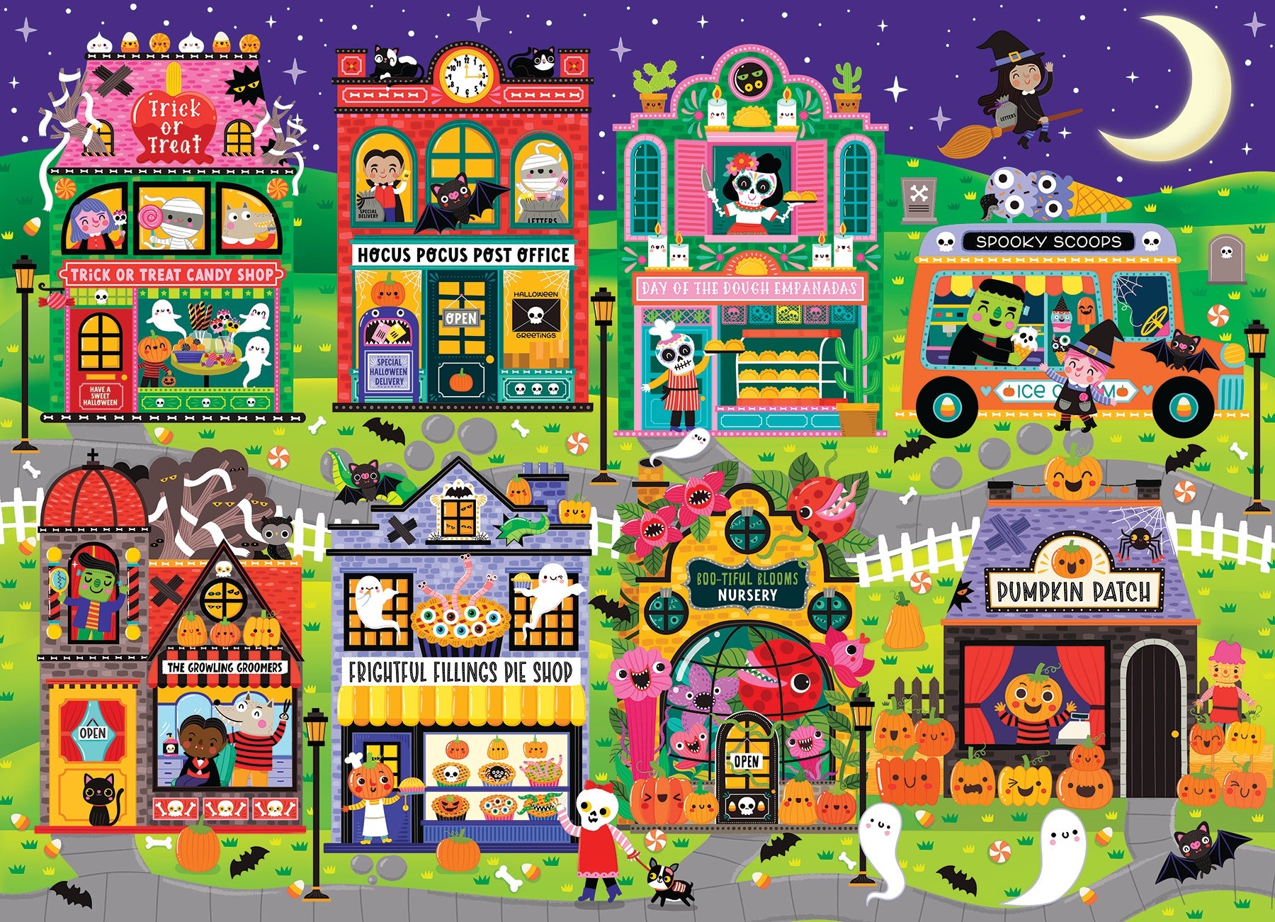 Boo Town (Family) 350 Piece Jigsaw Puzzle by Cobble Hill