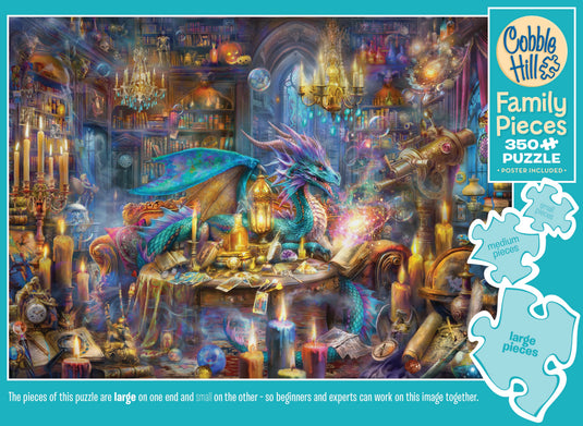 The Library Keeper (Family) 350 Piece Jigsaw Puzzle by Cobble Hill - 5