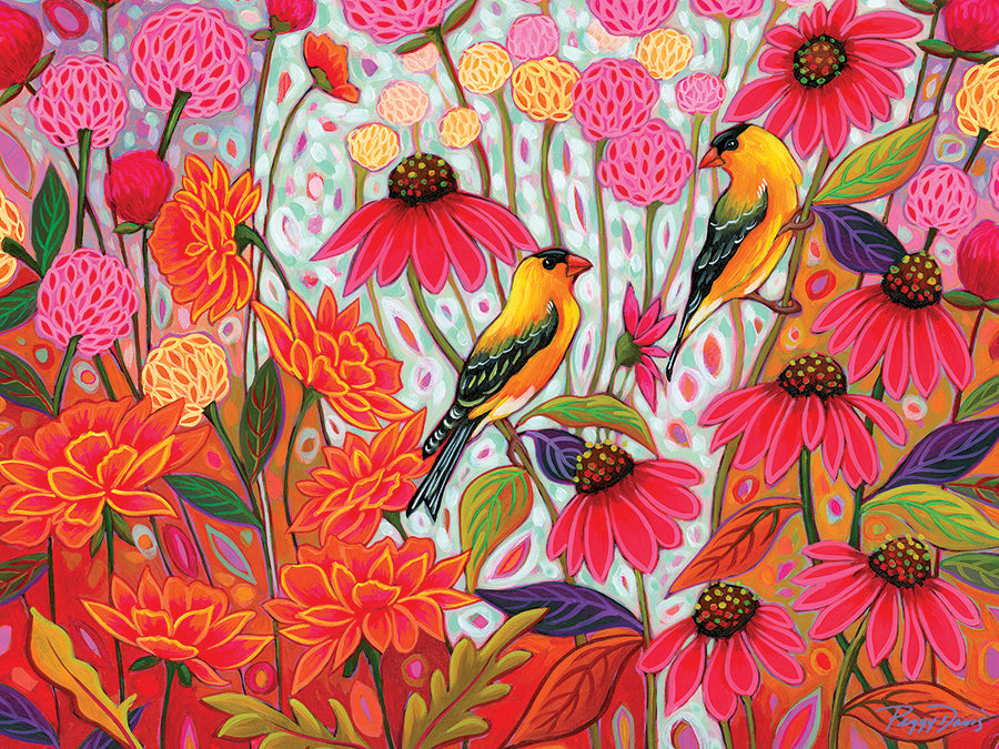 Springtime Goldfinches 275 (Easy Handling) Piece Jigsaw Puzzle by Cobble Hill