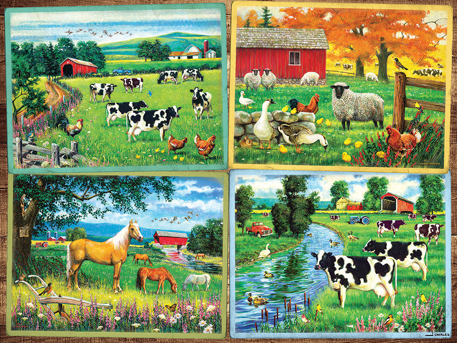 Country Friends 275 (Easy Handling) Piece Jigsaw Puzzle by Cobble Hill