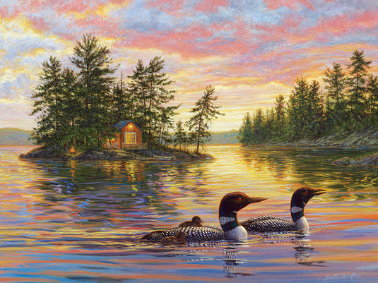 Tranquil Evening 275 (Easy Handling) Piece Jigsaw Puzzle by Cobble Hill - 2