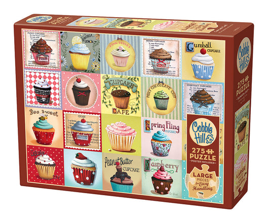 Cupcake Cafe 275 (Easy Handling) Piece Jigsaw Puzzle by Cobble Hill - 1