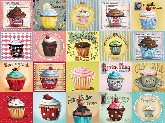 Cupcake Cafe 275 (Easy Handling) Piece Jigsaw Puzzle by Cobble Hill - 2