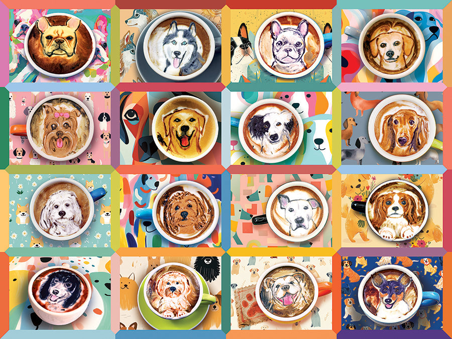 Puppy Lattes 275 Piece Jigsaw Puzzle by Cobble Hill