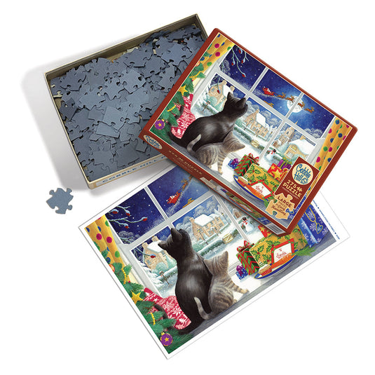 Waiting for St. Nick 275 (Easy Handling) Piece Jigsaw Puzzle by Cobble Hill - 3