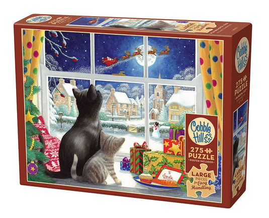 Waiting for St. Nick 275 (Easy Handling) Piece Jigsaw Puzzle by Cobble Hill - 1