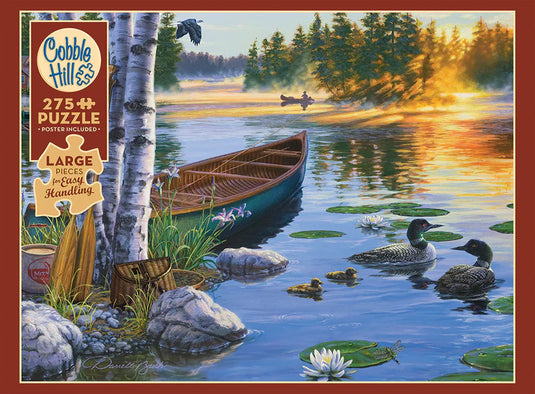 Morning on the Lake 275 Piece Jigsaw Puzzle by Cobble Hill - 2
