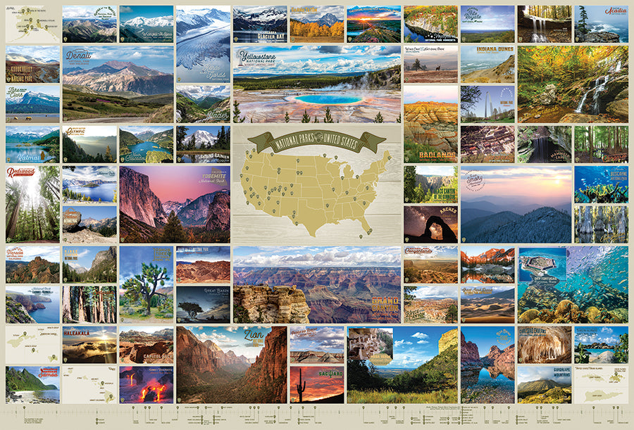 National Parks of the United States 2000 Piece Jigsaw Puzzle by Cobble Hill