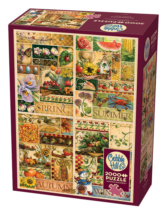 The Four Seasons 2000 Piece Jigsaw Puzzle by Cobble Hill - 1