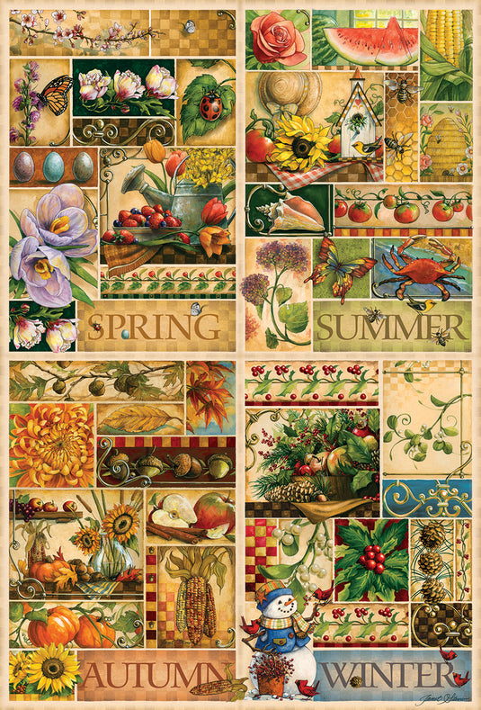 The Four Seasons 2000 Piece Jigsaw Puzzle by Cobble Hill - 2
