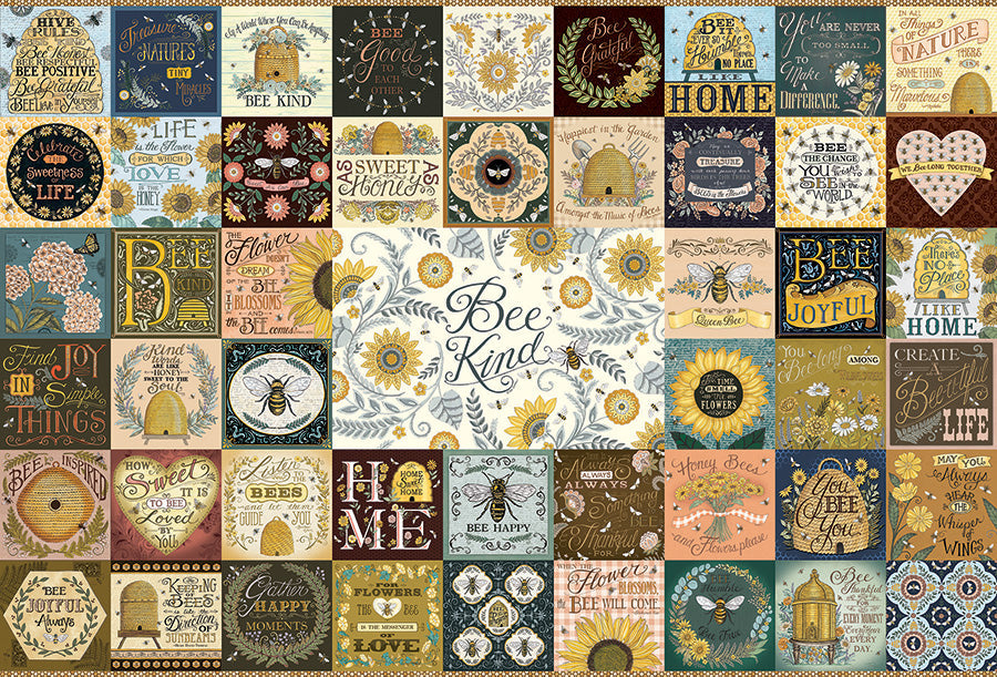 Bee Kind 2000 Piece Jigsaw Puzzle by Cobble Hill