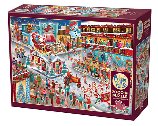 Santa's Parade 2000 Piece Jigsaw Puzzle by Cobble Hill - 1