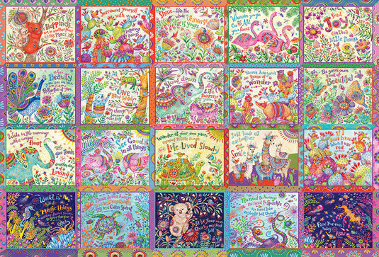 Happy Thoughts 2000 Piece Jigsaw Puzzle by Cobble Hill - 2