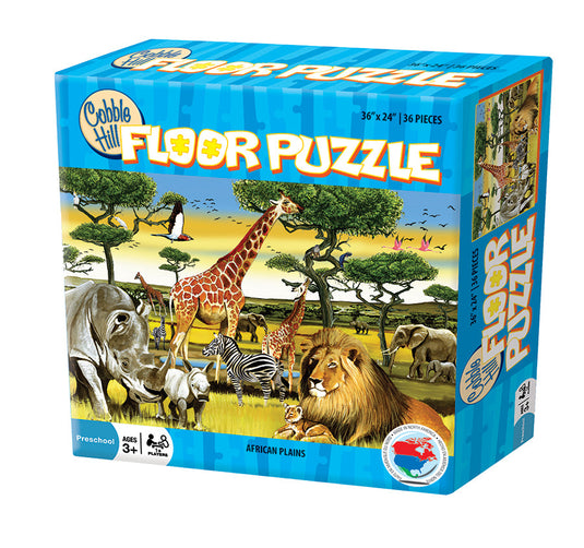 African Plains 36 Piece Floor Jigsaw Puzzle by Cobble Hill - 1