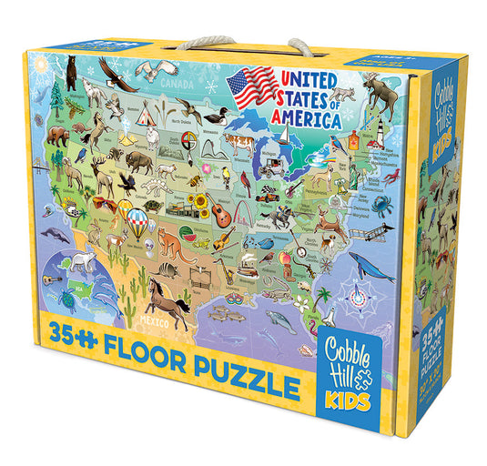 Map of Canada 35 Piece Floor Jigsaw Puzzle by Cobble Hill - 1
